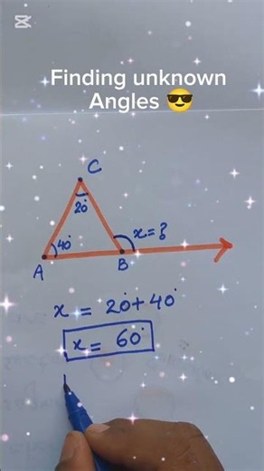 finding missing angles | Maths #mathstricks