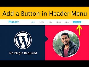 Add Button in WordPress Header Menu without Plugin ✅ Easy Process