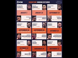 Amazing check out Showtime’s lineup Boxing they are back in a big way