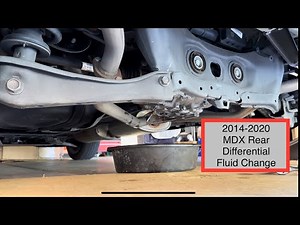 2014-2020 Acura MDX Rear Differential Fluid change Tutorial Instructions Steps, Lowering Spare Tire