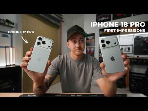 iPhone 18 pro unboxing | 18 vs 17 silver, techwoven case, camera tests