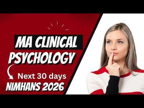NIMHANS 2026 - MA Clinical Psychology Entrance Exam -How to Prepare in next 30 days ?