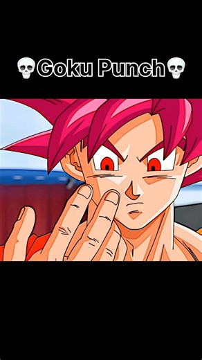 💀 Goku Punch — One hit is enough.#trending #anime