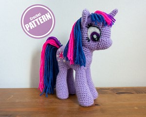 Twilight Sparkle - My Little Pony Crochet Pattern - Digital Download Unicorn Amigurumi Pattern PDF - Etsy