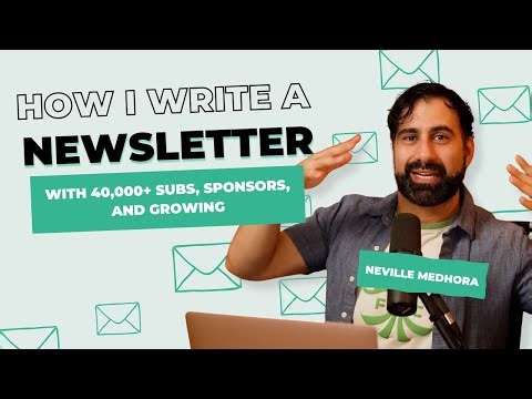How I write a newsletter with 40,000+ subs, sponsors, and growing