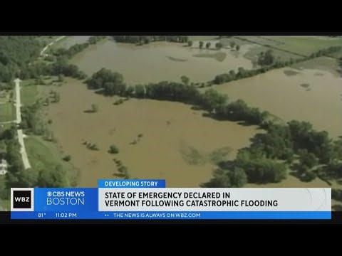 State of emergency declared in Vermont following catastrophic flooding