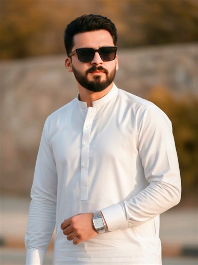 Hyper-Realistic Fashion Editorial Portrait of Young Man