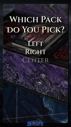 Everyone has a ritual. You open a fresh box of Gothic - which column do you pick a pack from first? Left. Center. Right. | Sorcery: Contested Realm