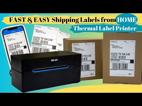 How to Print Shipping Labels from Home using Nelko Thermal Label Printer & Cell Phone