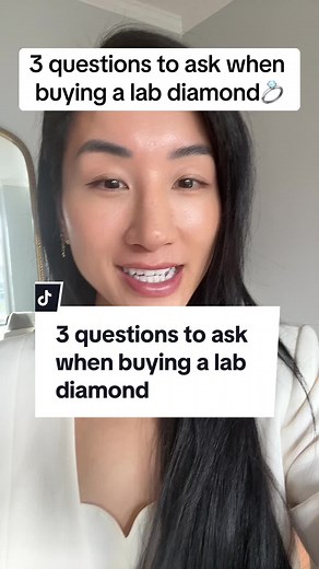 3 questions to ask when buying a lab diamond #labdiamond #labdiamondengagementring #labdiamondengagementrings #labdiamondshopping #labdiamondjewelry #greenscreen