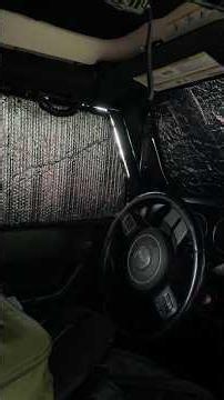 Sleeping in the Jeep.