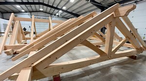 Timber Frame In Action! Utilizing old world craftsmanship to create...