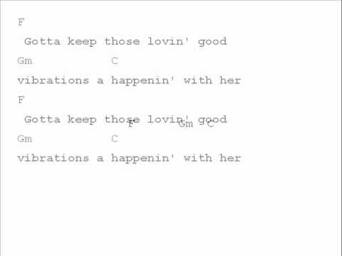 Beach Boys Good Vibrations Chord Chart