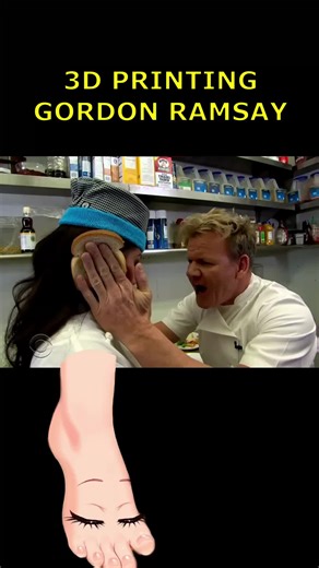 I 3d printed the gordon ramsay meme in 1 minute #3dprinting #gordonramsay #indiedev