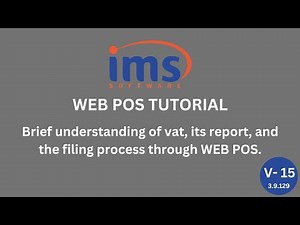 Brief understanding of vat, its report, and the filing process through WEB POS.