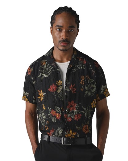 Night Shift Statement shirts that command attention after dark Bold patterns, modern details and silhouettes made for the night Explore the party looks [Mufti, A/W Highlights, Menswear, Mens Style, Style Edit, Night Shift, Party Wear] | Mufti Jeans