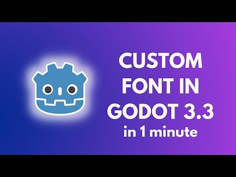 How to get a Custom Font In Godot In 1 Minute