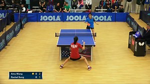 两位大长腿乒乓美少女的精彩对轰 Amy wang 王艾米 VS Rachel Sung 宋家瑜