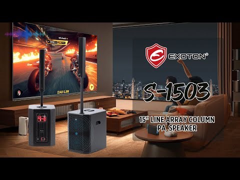 EXOTON S-1503 15" Line Array Column PA Speaker