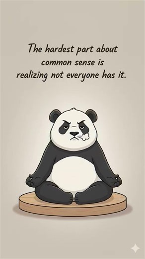 Common Sense is Rare These Days 🐼 | Deep Reality Quote #shorts #motivation #warriormindset