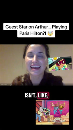 She Played a Paris Hilton-Type Character on Arthur?! 😱 #fyp #arthur #pbs #parishilton