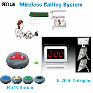 [Hot Item] Restaurant Waiter Call System Monitor and 3-Key Transmitter