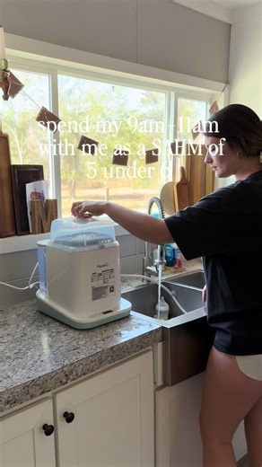 clean with me and unbox my new Baby Brezza Formula Pro Advanced!! 🍼 we absolutely LOVE Baby Brezza in this house!! Nothing more convenient for our 12, 2, 4, & 6am feeds! 🤍 #triplets #sahmof5 #fyp #cleantok #babybrezzaformulaproadvanced