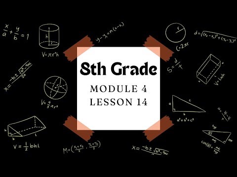 8th Grade Module 4 Lesson 14 (Eureka Math Squared)
