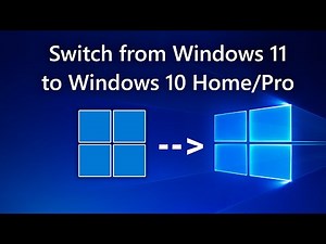 Switch from Windows 11 to Windows 10 Home/Pro – only 5 clicks!