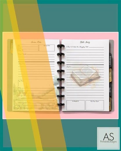 Bible Study, Prayer Journal Printable, Half Letter, Daily Devotion