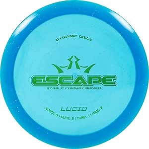 Dynamic Discs Lucid Escape Disc Golf Fairway Driver | Slightly Overstable Disc Golf Driver | Durable Premium Plastic | Fairway Driver Disc Golf Disc | 170g+