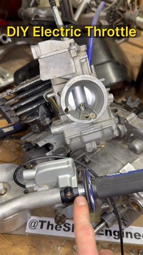 DIY Electric throttle-by-wire setup #arduino #diy #motorcycle
