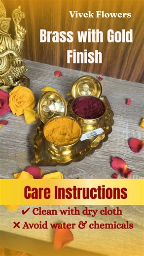 Vivek Flowers on Instagram: "Add elegance to your pooja space with our Brass Kumkum Leaf Set Dabbi from vivek flowers, designed to blend tradition with timeless beauty✨ 🔸 Product Details: • Product: Brass Kumkum Leaf Set Dabbi • Material: Brass • Finish: Gold • Height: 6 inches • Weight: 80 gms 🔸 Ideal For: ✔ Daily Pooja ✔ Vinayagar Chaturthi, Navaratri & Special Festivals ✔ Home Decor & Spiritual Gifts 🛒 Available at Vivek Flowers 📞 +1 (848) 200-5992 🌐 www.vivekflowers.com 🌐 www.pooja.viv