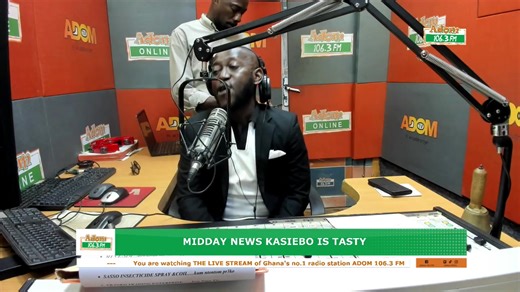 Midday News Kasiebo Is Tasty ( ( ( LIVE ) ) ) on Ghana's🇬🇭 no.1 radio📻 station Adom 106.3 FM with Obidombie Adu Kumi and Akua Boakyewaa Yiadom (ABY). Thursday, 8th January, 2025. More news - https://www.adomonline.com Follow Adom 106.3 FM channel on WhatsApp: https://whatsapp.com/channel/0029VaBGI2HLCoWtlU49WL2r Subscribe to our YouTube Channel for more exciting content www.youtube.com/@AdomFMGH #LikeCommentShare #AdomNews #MiddayNews #KasieboIsTasty #AdomOnline | Adom 106.3 FM