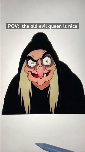 Evil queen transformation 🍎 #disney #evilqueenelegance #snowwhite #disneyvillains