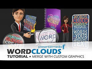 Add Created Word Clouds to Customizable Graphics