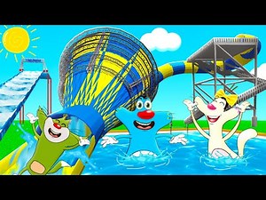 Roblox Oggy Build Word Biggest Water Park With jack | In Waterpark Tycoon | Rock Indian Gamer |