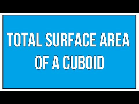 Total Surface Area Of A Cuboid / Maths Mensuration