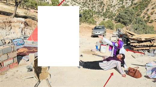 Monster Lady Reject With Bad Chasing Doctor Help Check And Clean Wound On Fatima Face | Iran Lifestyle