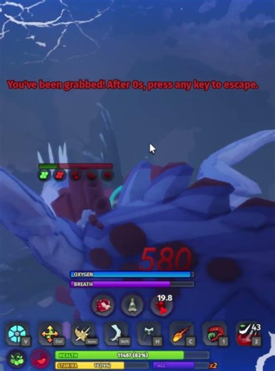 Most of an Aqoxturumox vs Magnacetus fight | Creatures of Sonaria Roblox