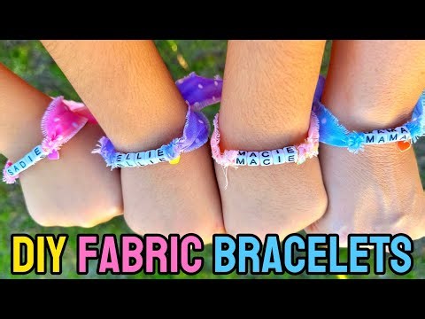 DIY Custom Fabric Bracelets