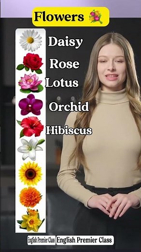 Expand your vocabulary English | Flowers Name |#englishvocabulary