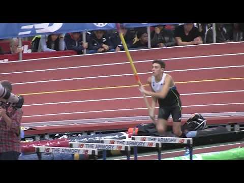 Armand Mondo Duplantis national record pole vault 19-1 at 2017 NBNI