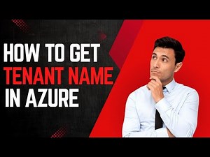 How to get tenant name in Azure | Tenant name in Azure