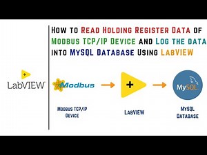 Logging Modbus TCP/IP Device Holding Register Data to MySQL Database with LabVIEW | IoT | IIoT |