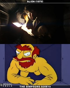 402K views · 6.8K reactions | Alien vs The Simpsons The Simpsons S05E19 "Sweet Seymour Skinner's Baadasssss Song"  Alien (1979) ✒ Dan O'Bannon  Ridley Scott  Tom Skerritt, Sigourney Weaver, Veronica Cartwright, Harry Dean Stanton, John Hurt, Ian Holm, Yaphet Kotto, Bolaji Badejo  Jerry Goldsmith | Nostalgic Nebula | Facebook