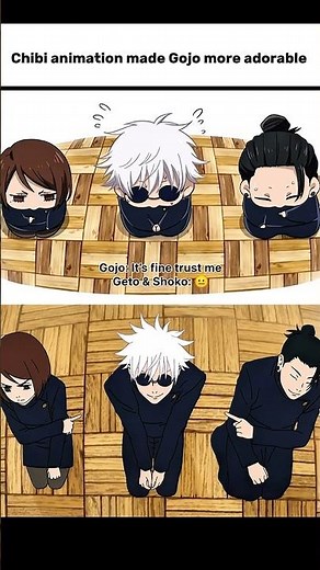 Chibi animation made Gojo more Adorable #jjk
