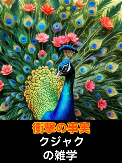 クジャクの雑学 VOICEVOX:青山龍星 #クジャク#雑学#動物#動物園