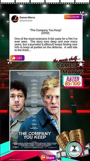 The Company You Keep - Film Review