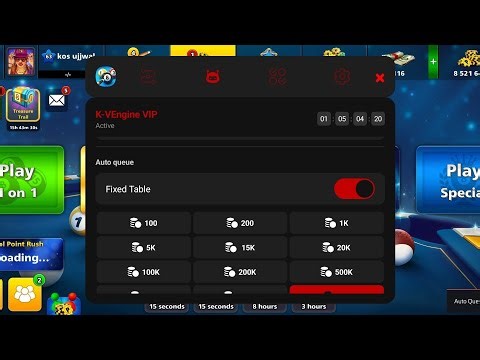 CHEAT VIP 8 BALL POOL ANDROID AUTO PLAY | 100% SAFE NO ROOT NO BAN